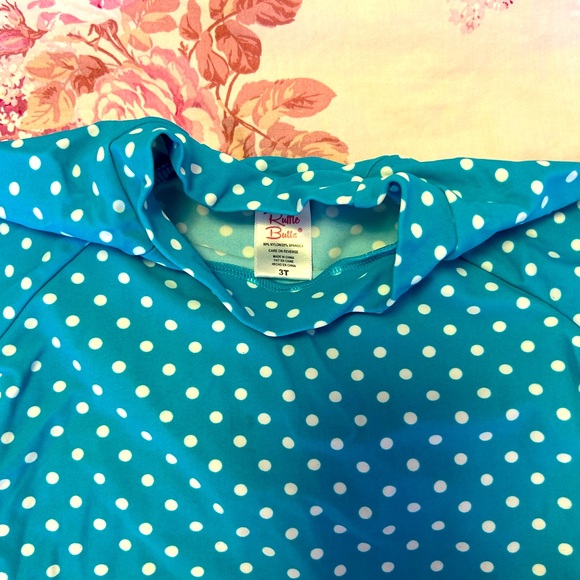 Ruffle Butts Bathing Suit Rash Guard 3T - Picture 2 of 2